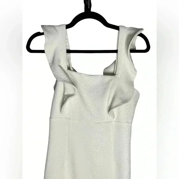 Bardot Ashley Frill Cocktail Dress Ivory Size US 4 - Picture 2 of 8